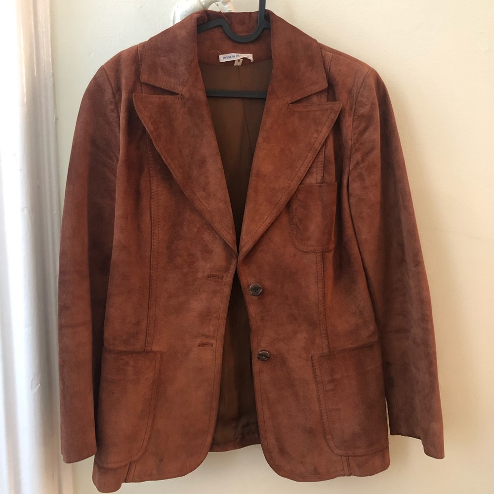 Vintage Leather Blazer